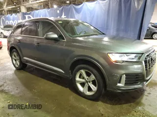 2022 Audi Q7 Premium Plus with VIN WA1LJBF70ND004733, listed as a Copart auction lot 85581334 with 43,181 mi miles and Salvage title. Bid and sale history available at DreamBid. Image 4.