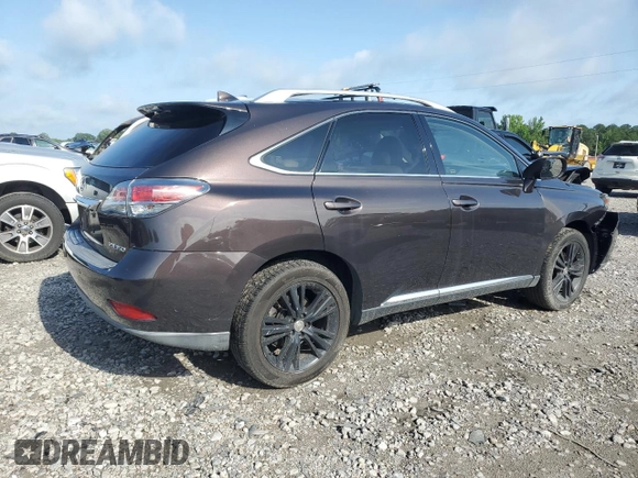 2015 Lexus RX 350 with VIN JTJZK1BA5F2421977, listed as a Copart auction lot 61188225 with Not provided miles and Salvage title. Bid and sale history available at DreamBid. Image 3.