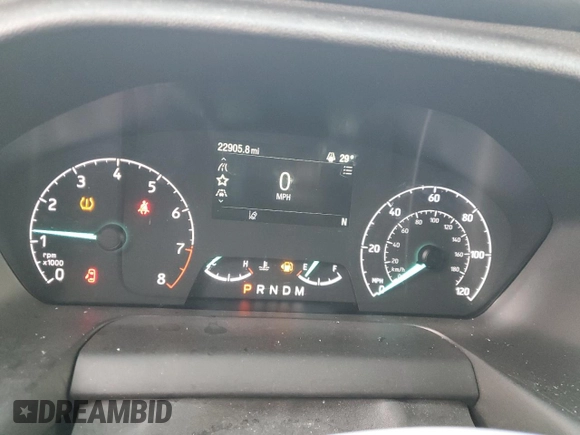2020 Ford Transit Cargo with VIN 1FTBW3X81LKB71272, listed as a Copart auction lot 49068085 with 22,905 mi miles and Salvage Title. Bid and sale history available at DreamBid. Image 9.
