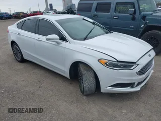 2018 Ford Fusion SE with VIN 3FA6P0HD6JR175468, listed as a IAAI auction lot 41989293 with 107,273 mi miles. Bid and sale history available at carsss.com. Image 1.