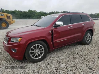 2015 Jeep Grand Cherokee Overland with VIN 1C4RJFCT5FC852946, listed as a Copart auction lot 53521915 with 186,002 mi miles and Clean Title. Bid and sale history available at carsss.com. Image 1.