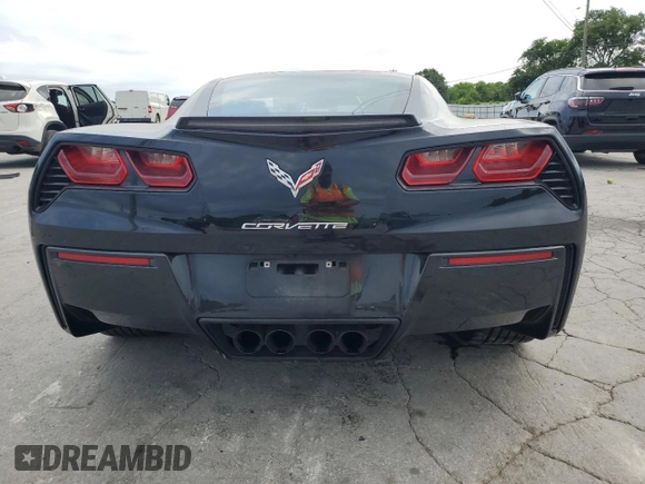 2018 Chevrolet Corvette 1LT with VIN 1G1YB2D79J5101065, listed as a Copart auction lot 62185325 with 58,657 mi miles and Salvage title. Bid and sale history available at DreamBid. Image 6.