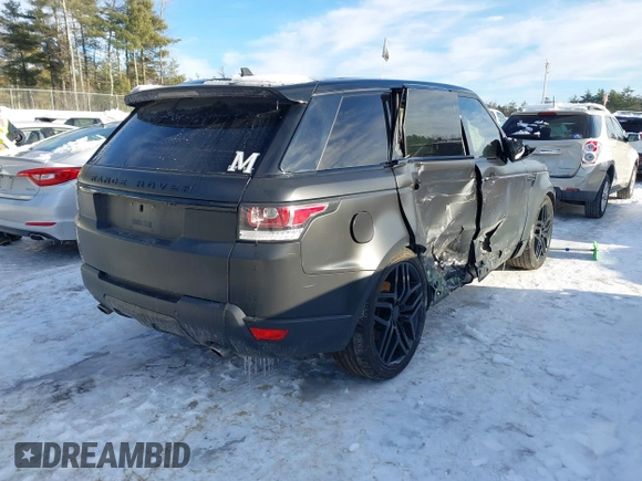 2016 Land Rover Range Rover Sport V6 Diesel HSE with VIN SALWR2KF6GA656035, listed as a IAAI auction lot 41579216 with 94,822 mi miles. Bid and sale history available at carsss.com. Image 4.