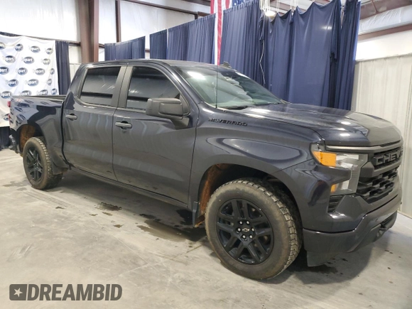 2022 Chevrolet Silverado 1500 Custom with VIN 1GCPDBEK9NZ547070, listed as a Copart auction lot 46234685 with 100,528 mi miles and Clean Title. Bid and sale history available at carsss.com. Image 4.