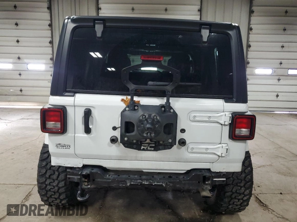 2021 Jeep Wrangler Unlimited Sahara High Altitude with VIN 1C4HJXEN4MW866249, listed as a Copart auction lot 86836674 with 15,858 mi miles and Salvage title. Bid and sale history available at DreamBid. Image 6.