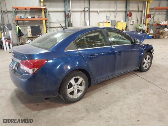 2012 Chevrolet Cruze LT w/1LT with VIN 1G1PF5SC7C7191096, listed as a IAAI auction lot 41635280 with 151,445 mi miles. Bid and sale history available at carsss.com. Image 4.