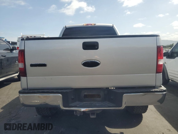 2006 Ford F-150 XLT with VIN 1FTPX12566KC51949, listed as a Copart auction lot 53346765 with 129,284 mi miles and Salvage title. Bid and sale history available at DreamBid. Image 6.