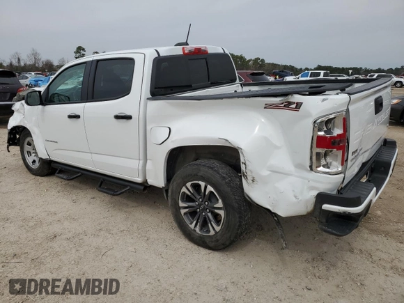 2021 Chevrolet Colorado 2WD Z71 with VIN 1GCGSDEN1M1200745, listed as a Copart auction lot 45241485 with 44,863 mi miles and Salvage title. Bid and sale history available at DreamBid. Image 2.