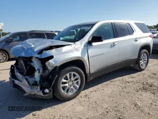 2021 Chevrolet Traverse LS with VIN 1GNERFKW9MJ228909, listed as a Copart auction lot 52132165 with 61,943 mi miles and Salvage Title. Bid and sale history available at carsss.com. Image 1.