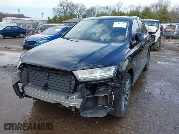 2019 Audi Q7 Premium Plus with VIN WA1LAAF79KD014229, listed as a IAAI auction lot 41883486 with 77,574 mi miles and . Bid and sale history available at DreamBid. Image 18.