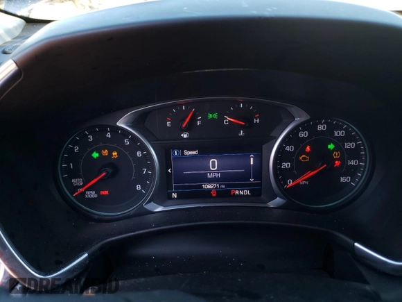 2021 Chevrolet Equinox LT with VIN 2GNAXUEV5M6148158, listed as a Copart auction lot 46688855 with 109,271 mi miles and Salvage Title. Bid and sale history available at DreamBid. Image 9.