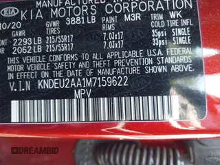 2021 Kia Seltos S with VIN KNDEU2AA1M7159622, listed as a IAAI auction lot 42024814 with 67,670 mi miles and . Bid and sale history available at DreamBid. Image 9.