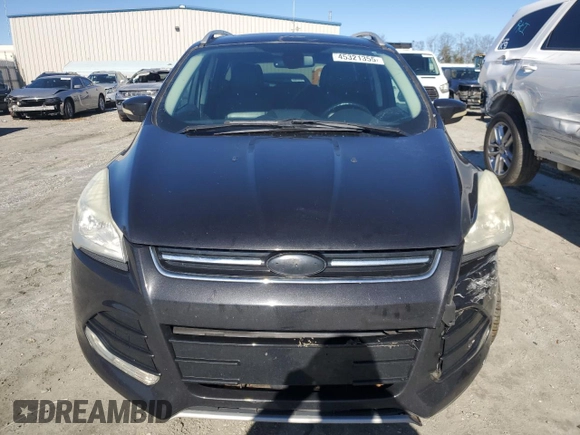 2014 Ford Escape Titanium with VIN 1FMCU9J9XEUC86597, listed as a Copart auction lot 45321355 with 142,278 mi miles and Salvage Title. Bid and sale history available at carsss.com. Image 5.