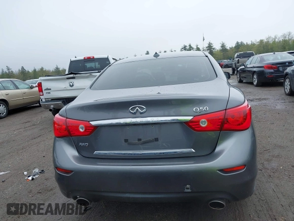 2014 Infiniti Q50 Premium с VIN JN1BV7AR1EM702573, выставлен на аукционе IAAI как лот 42186791 с пробегом 162 627 миль миль и . История ставок и продаж доступна на DreamBid. Изображение 17.