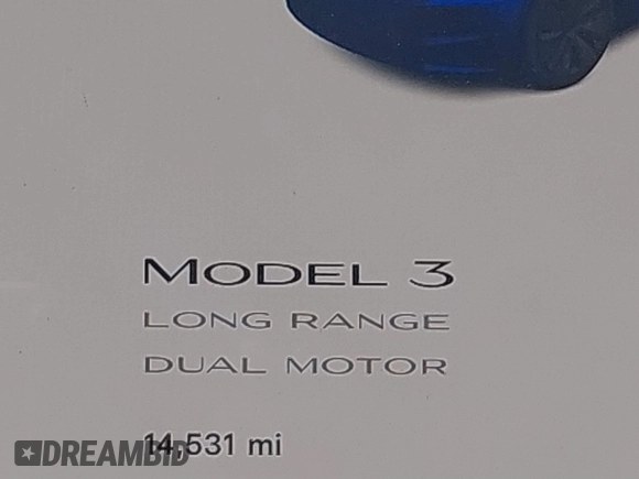 2024 Tesla Model 3 Long Range with VIN 5YJ3E1EB2RF758998, listed as a IAAI auction lot 41861108 with 14,531 mi miles and . Bid and sale history available at DreamBid. Image 7.