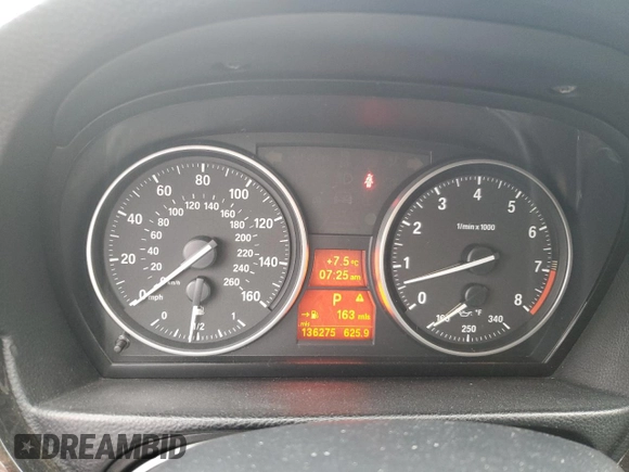 2012 BMW 3 Series 328i with VIN WBAKE5C59CJ106098, listed as a Copart auction lot 51977925 with 136,275 mi miles and Salvage title. Bid and sale history available at DreamBid. Image 9.