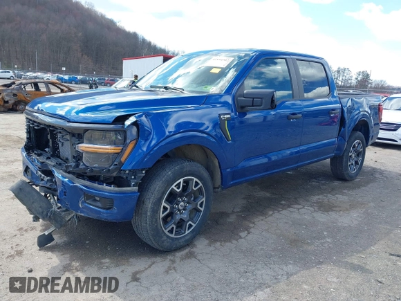 2024 Ford F-150 STX with VIN 1FTEW2LPXRFA56269, listed as a IAAI auction lot 41894302 with 12,941 mi miles and . Bid and sale history available at carsss.com. Image 19.