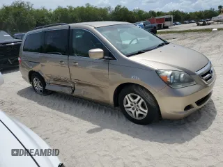 2006 Honda Odyssey EX with VIN 5FNRL38476B459124, listed as a Copart auction lot 76903724 with 94,270 mi miles and Salvage title. Bid and sale history available at DreamBid. Image 4.