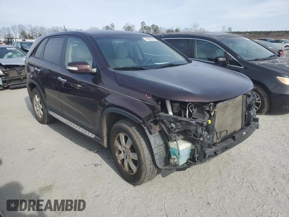 2012 Kia Sorento LX with VIN 5XYKT4A15CG254929, listed as a Copart auction lot 45902405 with 95,579 mi miles and Salvage Title. Bid and sale history available at DreamBid. Image 4.
