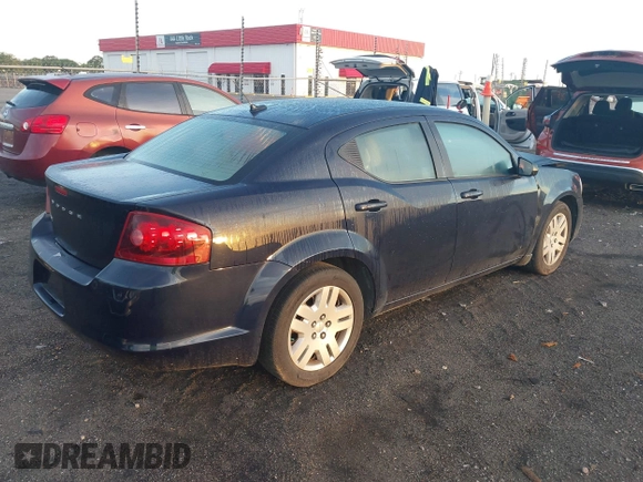 2014 Dodge Avenger SE with VIN 1C3CDZAB2EN108754, listed as a IAAI auction lot 42084617 with 144,074 mi miles. Bid and sale history available at carsss.com. Image 4.