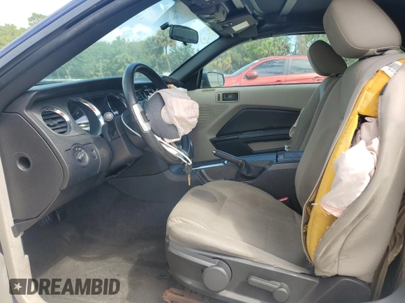2010 Ford Mustang V6 with VIN 1ZVBP8EN5A5179046, listed as a Copart auction lot 50791365 with 104,588 mi miles and Salvage Title. Bid and sale history available at DreamBid. Image 7.
