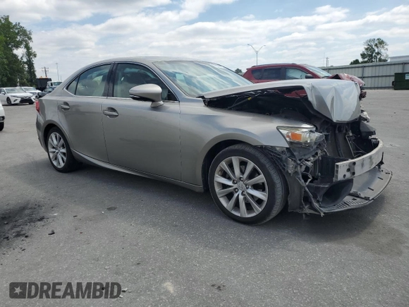 2014 Lexus IS 250 with VIN JTHBF1D29E5036139, listed as a Copart auction lot 56336515 with 165,530 mi miles and Salvage title. Bid and sale history available at DreamBid. Image 4.