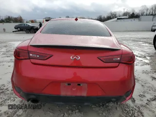 2017 Infiniti Q60 Red Sport 400 with VIN JN1FV7EL6HM701592, listed as a Copart auction lot 81462554 with 63,276 mi miles and Salvage title. Bid and sale history available at DreamBid. Image 6.