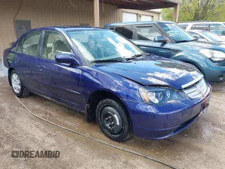 2001 Honda Civic EX with VIN 2HGES26701H565413, listed as a IAAI auction lot 41874773 with 151,406 mi miles. Bid and sale history available at carsss.com. Image 1.