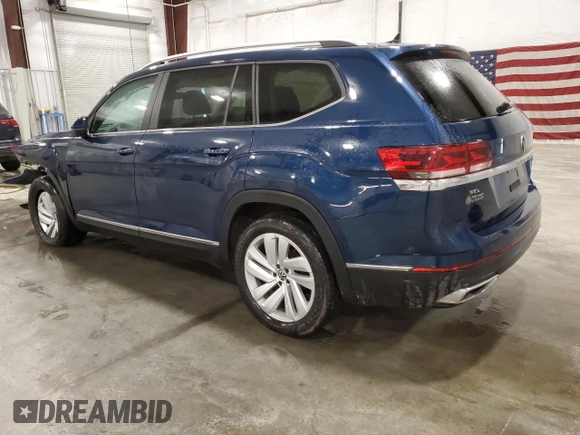 2021 Volkswagen Atlas SEL with VIN 1V2BP2CA9MC557058, listed as a Copart auction lot 40885974 with 50,966 mi miles and . Bid and sale history available at DreamBid. Image 2.