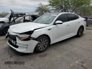 2018 Kia Optima EX with VIN 5XXGU4L30JG205687, listed as a Copart auction lot 62401235 with 134,419 mi miles and Salvage title. Bid and sale history available at DreamBid. Image 1.