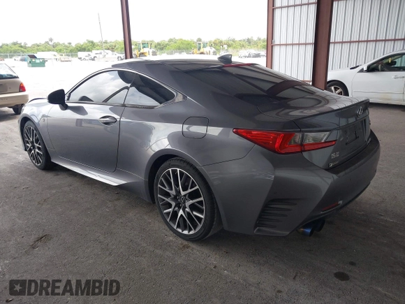 2015 Lexus RC 350 F Sport with VIN JTHHE5BC5F5004905, listed as a IAAI auction lot 42646064 with Not provided miles and . Bid and sale history available at DreamBid. Image 3.