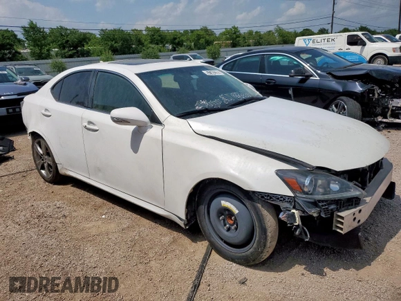 2011 Lexus IS 250 with VIN JTHBF5C23B2101475, listed as a Copart auction lot 57382285 with 161,801 mi miles and Salvage title. Bid and sale history available at DreamBid. Image 4.
