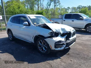 2020 BMW X3 sDrive30i with VIN 5UXTY3C01L9D37085, listed as a IAAI auction lot 42031517 with 54,114 mi miles and . Bid and sale history available at DreamBid. Image 1.