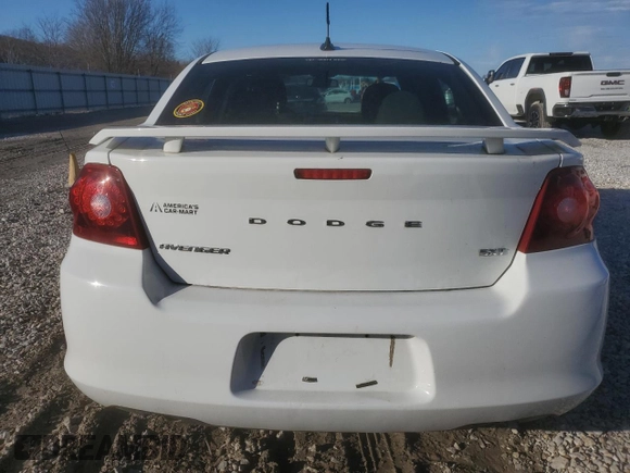 2012 Dodge Avenger SXT Plus with VIN 1C3CDZEG2CN198314, listed as a Copart auction lot 46710405 with 144,514 mi miles and Clean Title. Bid and sale history available at carsss.com. Image 6.