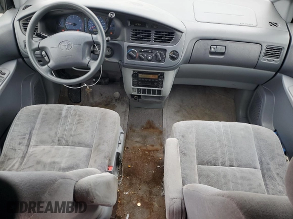 2002 Toyota Sienna LE with VIN 4T3ZF13C22U419662, listed as a Copart auction lot 44491265 with 187,169 mi miles and Salvage Title. Bid and sale history available at DreamBid. Image 8.