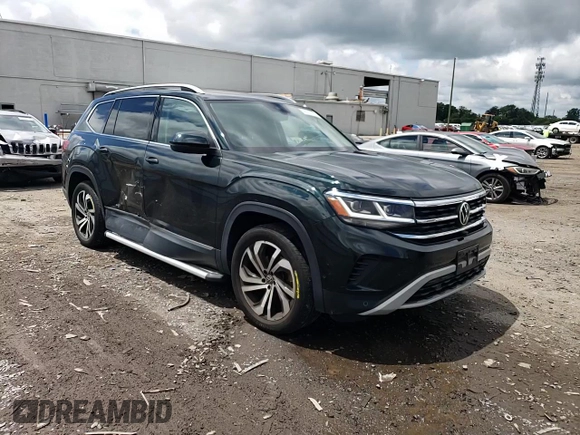 2021 Volkswagen Atlas SEL Premium with VIN 1V2TR2CA8MC516807, listed as a Copart auction lot 56819505 with 65,111 mi miles and Salvage title. Bid and sale history available at DreamBid. Image 14.