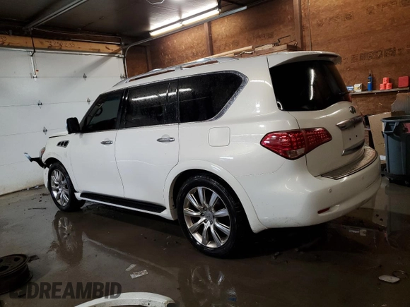 2014 Infiniti QX80 with VIN JN8AZ2NE9E9061705, listed as a Copart auction lot 57645125 with 147,845 mi miles and Salvage title. Bid and sale history available at DreamBid. Image 2.