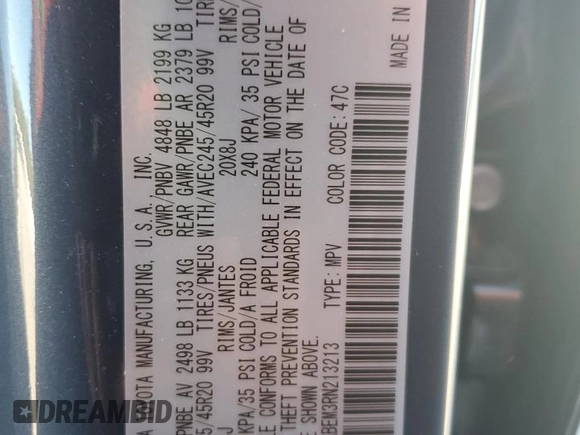 2024 Mazda CX-50 S Premium Plus with VIN 7MMVABEM3RN213213, listed as a Copart auction lot 73853554 with 7,274 mi miles and Salvage title. Bid and sale history available at DreamBid. Image 13.