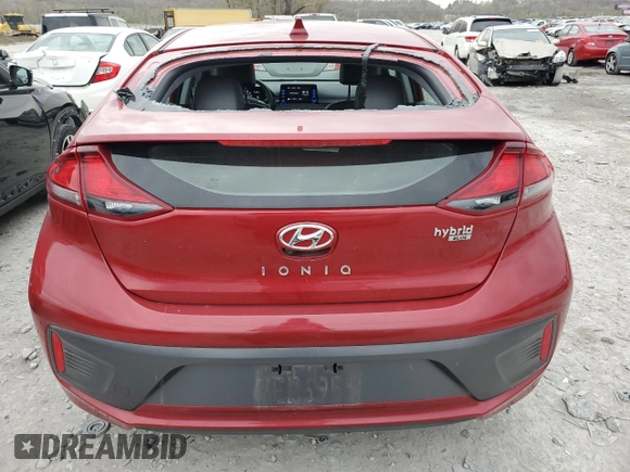 2022 Hyundai Ioniq Blue with VIN KMHC65LC0NU279881, listed as a Copart auction lot 51568455 with 34,248 mi miles and Salvage Title. Bid and sale history available at DreamBid. Image 6.
