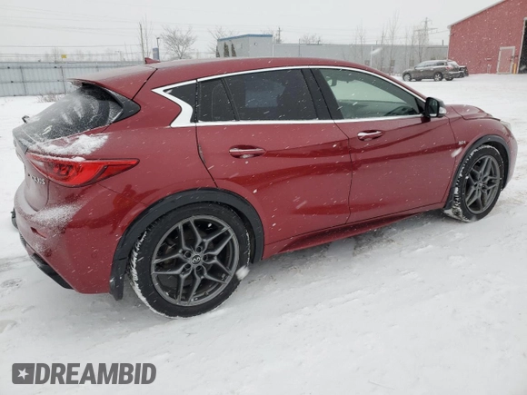 2017 Infiniti QX30 Premium with VIN SJKCH5CP9HA021587, listed as a Copart auction lot 45112045 with 127,276 mi miles and Salvage Title. Bid and sale history available at DreamBid. Image 3.