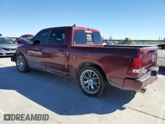 2016 Ram 1500 Sport with VIN 1C6RR6MT0GS376787, listed as a Copart auction lot 81604254 with 186,132 mi miles and Salvage Title. Bid and sale history available at carsss.com. Image 2.