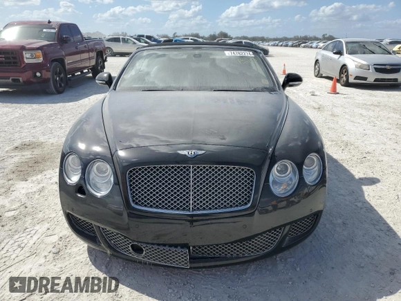 2011 Bentley Continental GT with VIN SCBDP3ZA1BC067897, listed as a Copart auction lot 74782274 with Not Provided miles and Salvage Title. Bid and sale history available at DreamBid. Image 5.