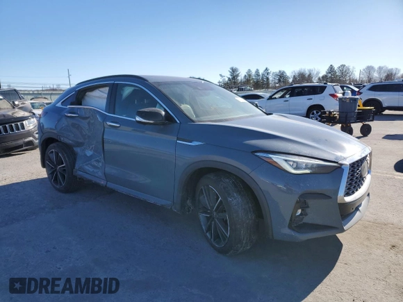 2022 Infiniti QX55 Essential с VIN 3PCAJ5K38NF115069, выставлен на аукционе Copart как лот 87831335 с пробегом 30 940 миль миль и Списание • Salvage title. История ставок и продаж доступна на DreamBid. Изображение 4.