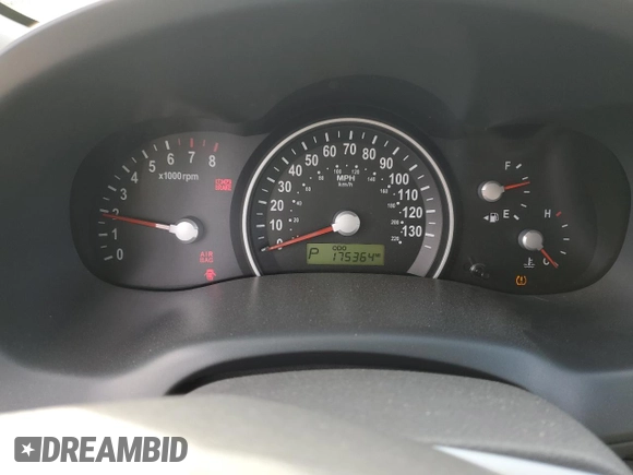 2010 Kia Sedona EX with VIN KNDMH4C34A6341276, listed as a Copart auction lot 83748944 with 175,364 mi miles and Salvage Title. Bid and sale history available at DreamBid. Image 9.