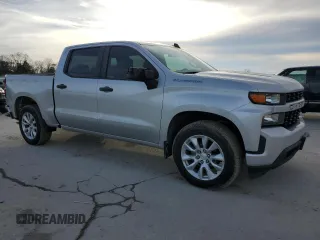 2020 Chevrolet Silverado 1500 Custom with VIN 3GCPWBEK6LG135650, listed as a Copart auction lot 46837975 with 42,063 mi miles and Salvage Title. Bid and sale history available at carsss.com. Image 4.
