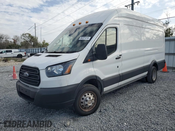 2019 Ford Transit with VIN 1FTWS4XM6KKA39266, listed as a Copart auction lot 86331414 with 117,882 mi miles and Salvage Title. Bid and sale history available at DreamBid. Image 1.