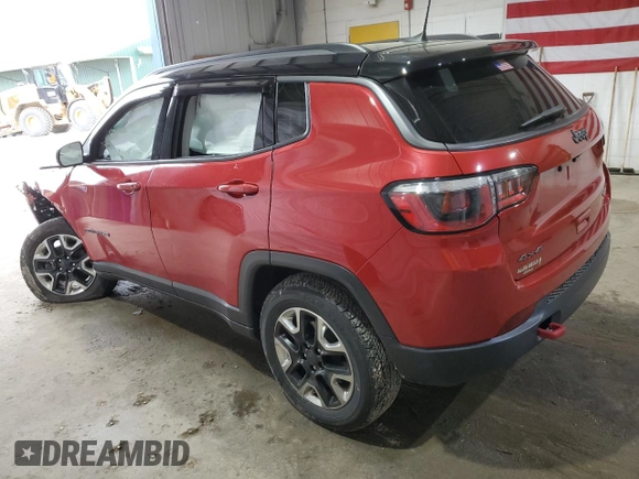 2018 Jeep Compass Trailhawk with VIN 3C4NJDDB6JT147885, listed as a Copart auction lot 55632365 with Not provided miles and Salvage title. Bid and sale history available at DreamBid. Image 2.