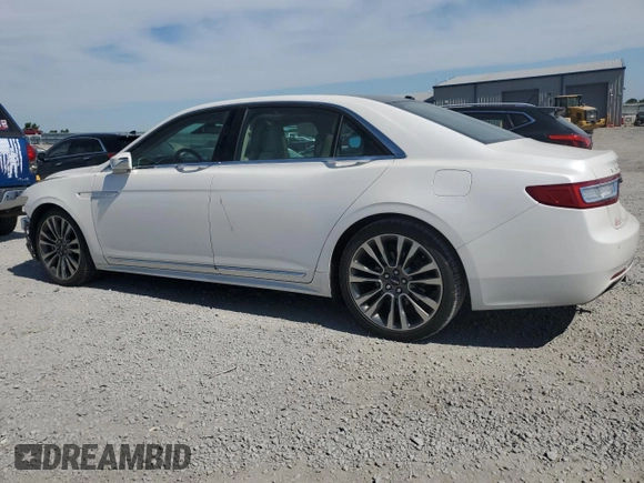 2017 Lincoln Continental Reserve with VIN 1LN6L9RP7H5608176, listed as a Copart auction lot 58508574 with 61,002 mi miles and Salvage Title. Bid and sale history available at carsss.com. Image 2.