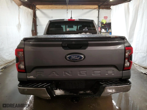 2024 Ford Ranger LARIAT with VIN 1FTER4KH7RLE16810, listed as a Copart auction lot 41364955 with 14,675 mi miles and Salvage Title. Bid and sale history available at carsss.com. Image 6.