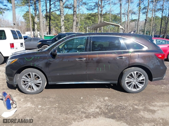 2017 Acura MDX w/Technology Pkg with VIN 5FRYD4H51HB006562, listed as a IAAI auction lot 41656371 with 64,142 mi miles. Bid and sale history available at carsss.com. Image 14.